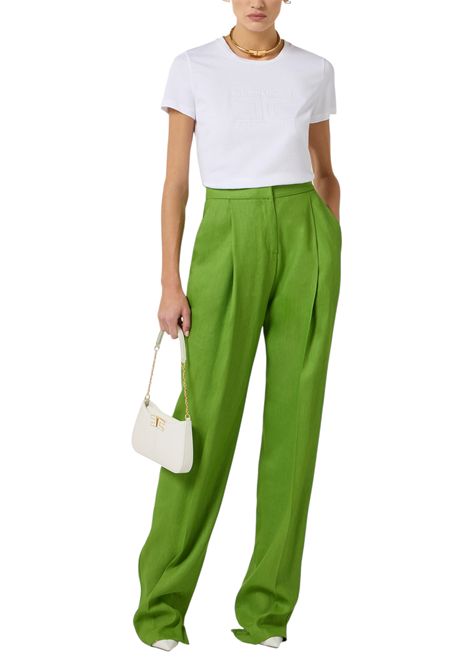 Jersey T-shirt with embroidered logo ELISABETTA FRANCHI | sweaters | MA71G61E2270